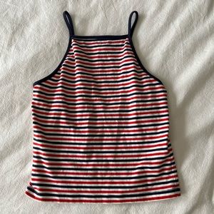 Garage striped retro tank
